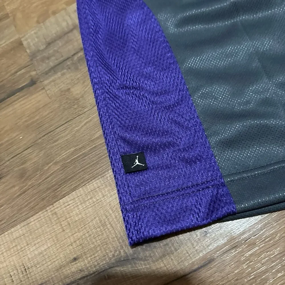 Jordan Court Fit Silky Dazzle Shiny Grey Purple Baggy Vintage 395410-064 Shorts